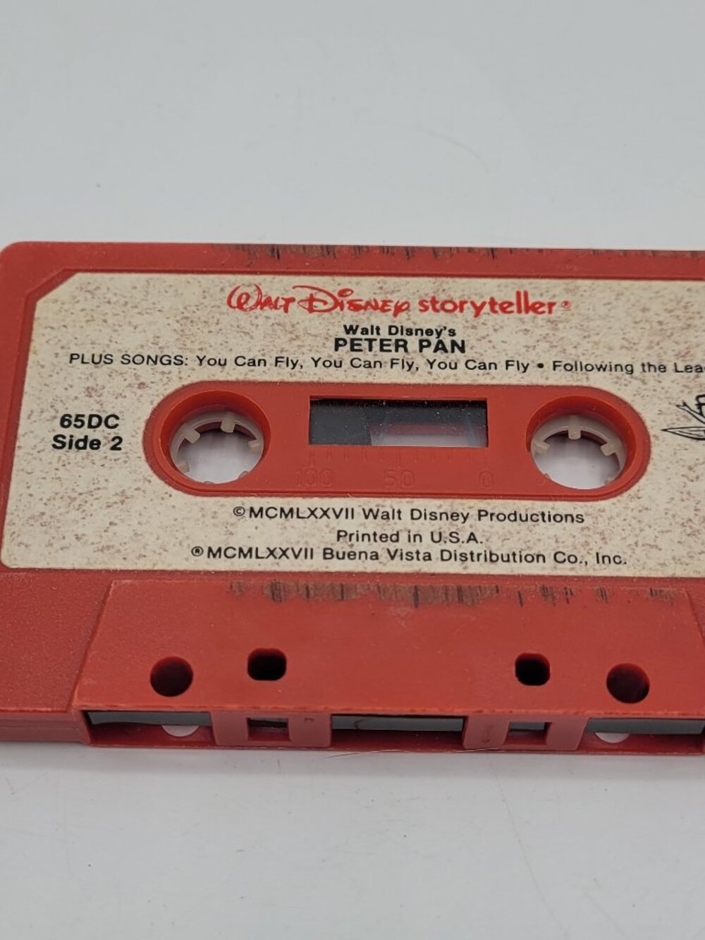 1977 Walt Disney Storyteller Cassette Peter Pan / Snow White
